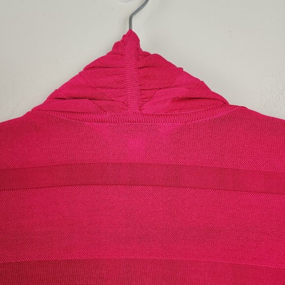 Exclusively Misook XL bundle open front cardigan Pink Black - Picture 7 of 14